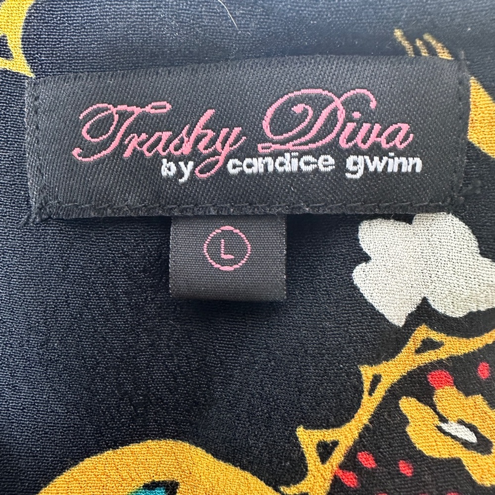 Trashy Diva Black Maxi Dress with Multicolor Paisley Print - Picture 10 of 10